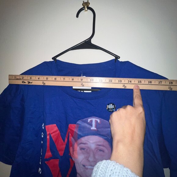 Texas Rangers World Series MVP T-Shirt Fanatics Officially Licensed Blue, medium - Picture 4 of 9